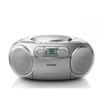 Az127 Portable Stereo Cd Radio Fm Cassette Player | Silver