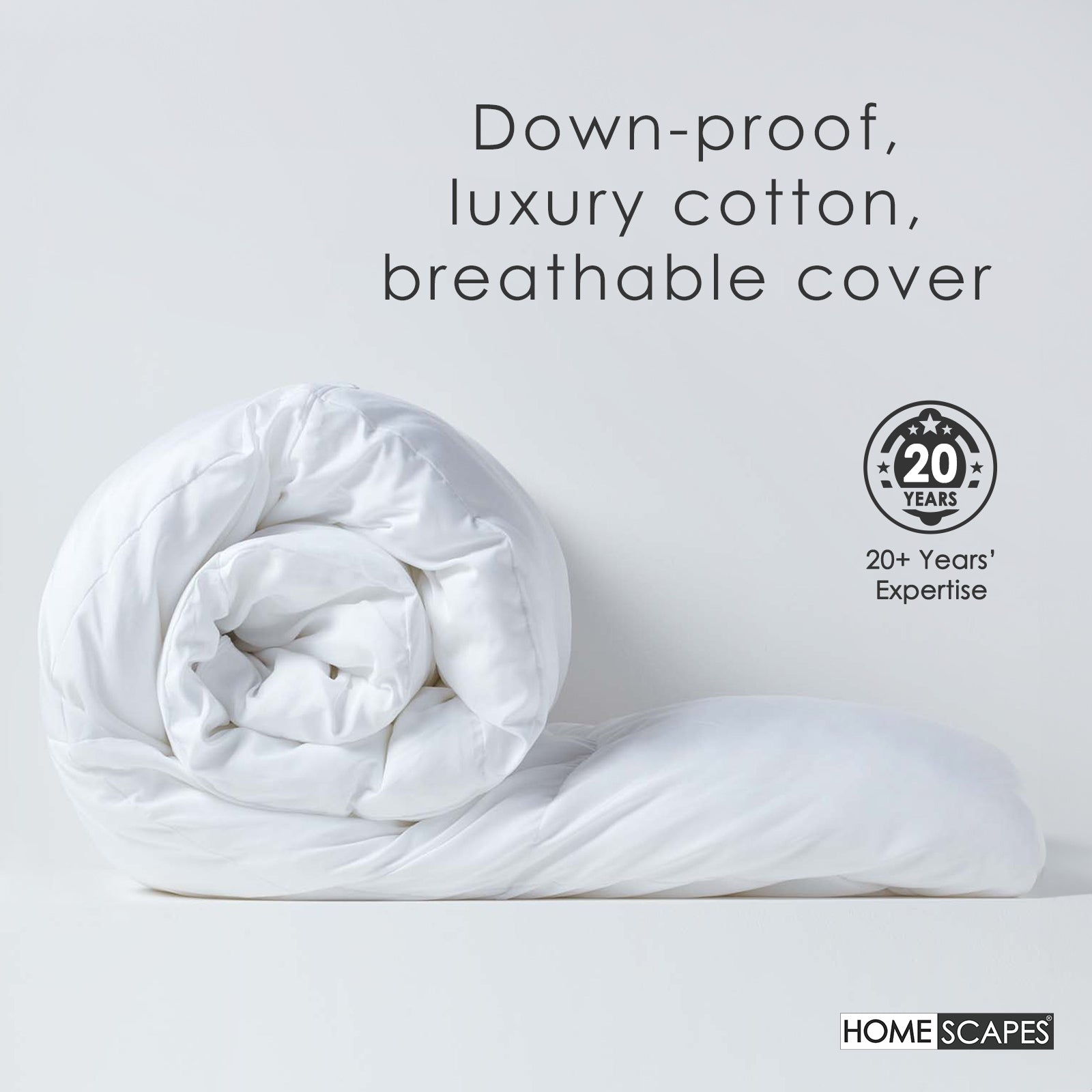 Duck Feather And Down 15 Tog Winter Duvet | Single | White
