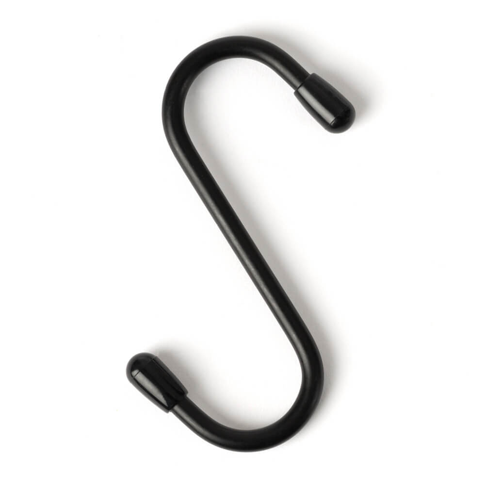 5pc Hanging 's' Hooks - Black