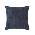 Real Leather Suede Cushion With Feather Filling | 45cm x 45cm | Navy Blue