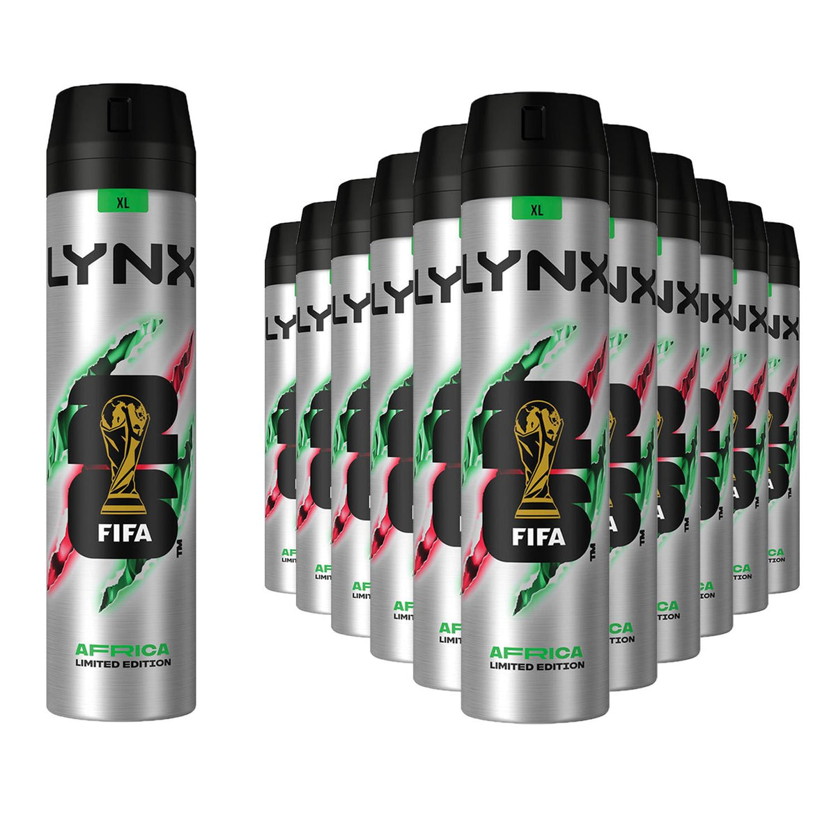 Limited Edition Fifa Africa Anti-perspirant Aerosol Spray 250ml, 18pk | Set of 18