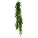 100cm Artificial Hanging String Of Pearls Fern Plant Dark Green