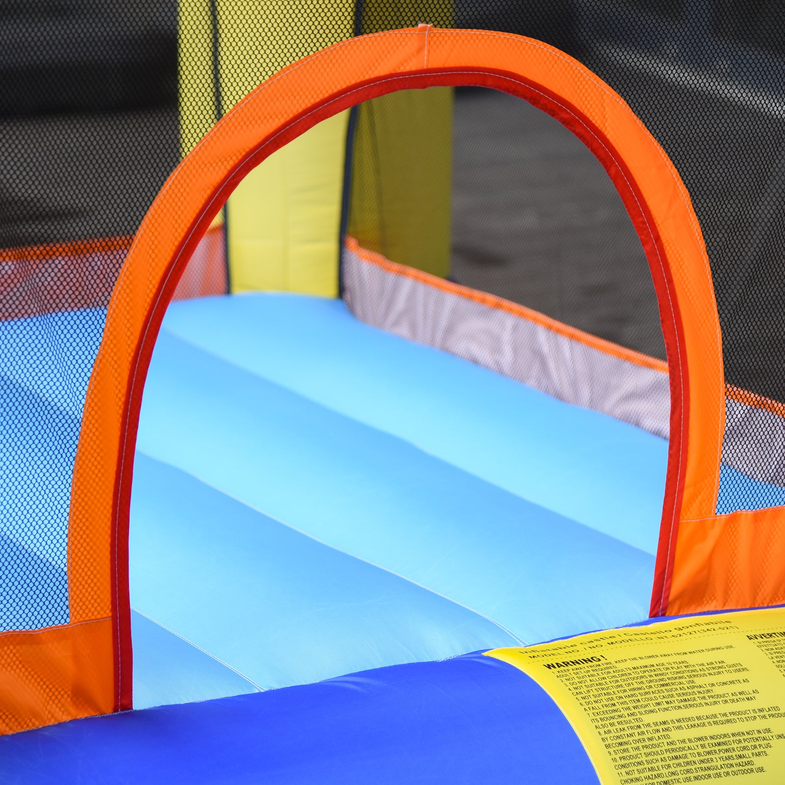 Bouncy Castle With Slide Basket Trampoline Monster Design 2.5x1.8x1.75m
