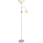 Mother-child Floor Lamp Duo Light With 3 Colour Temperatures | Silver