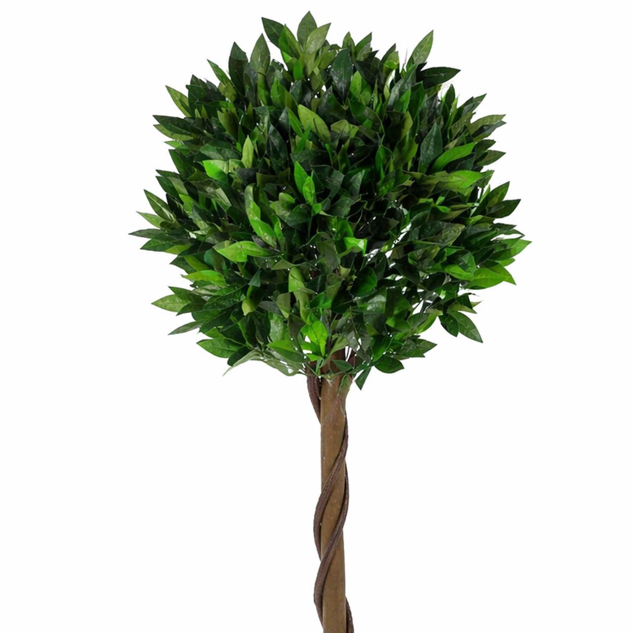 120cm  Design Uk Artificial Realistic Bay Laurel Topiary Ball Tree