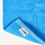 Plain Chenille 100% Cotton  Rug With Natural Trim | 170cm | Blue