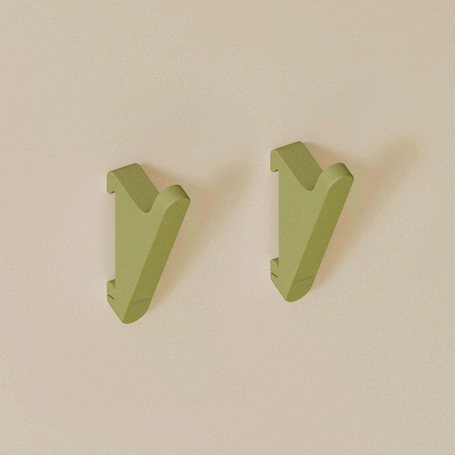 Towel Hook Coat Hook 2 Pcs Wall Guide Fits Alife Collection | Pale Green