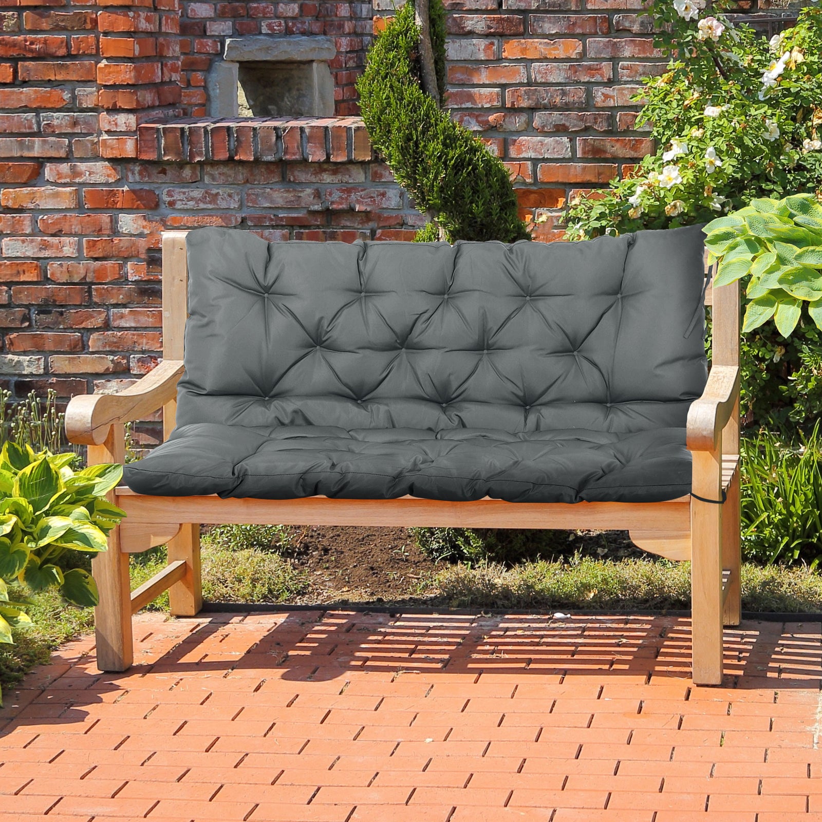 Garden Bench Cushion 2 Seater Swing Chair Seat Pad