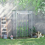 100x50x150cm Greenhouse Pvc Cover W/ Roll-up Door