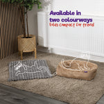 Petlicity 3 In 1 Self Heating Pet Bed Mat With Striped Faux Fur