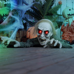 167 Cm Halloween Outdoor Decoration Crawling Zombie, Sound Activated