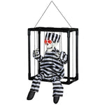 Voice Activated Animatronics Hinging Skeleton Halloween Decoration