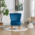 Arezza Velvet Accent Chair | Blue