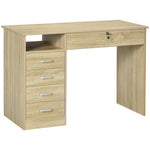 Computer Desk Writing Desk With Five Drawers For Home Office | Natura