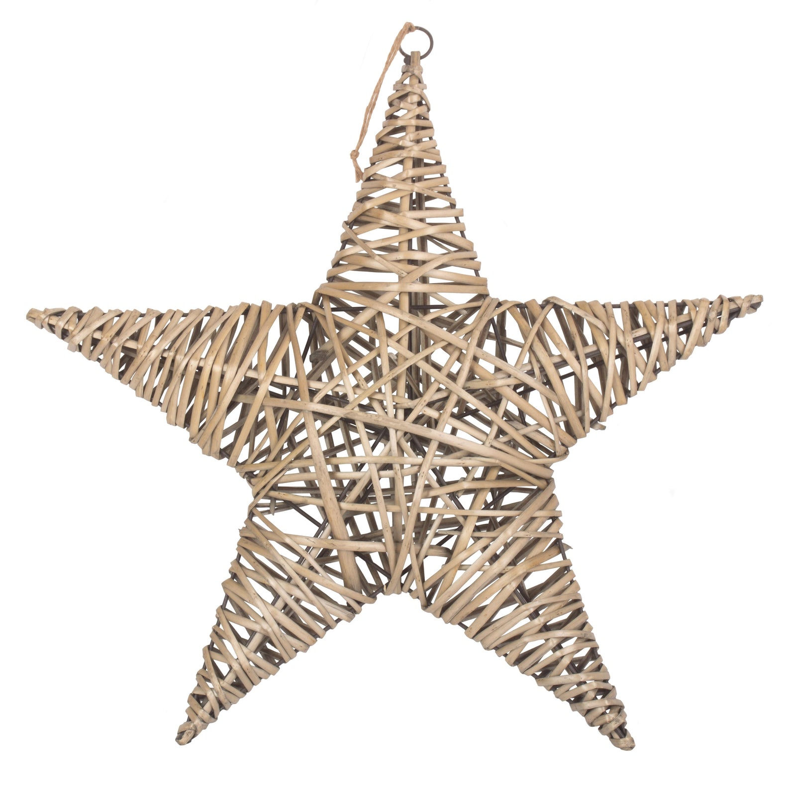 Wicker Antique Wash Woven Star