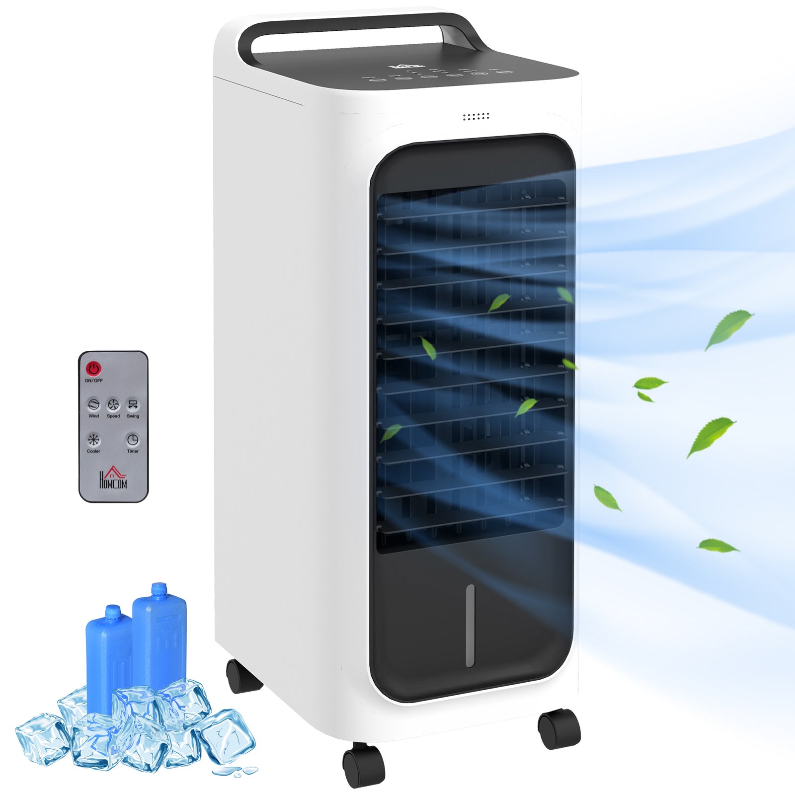Mobile Air Cooler For Home Office, With Oscillation