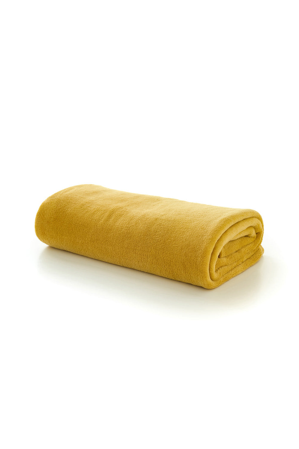 Snuggle Touch Solid Colour Fleece Throw – 140x180cm – Super Soft Plain Blanket | 140cm x 180cm | Yellow