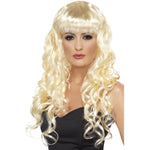 Siren Long Curly Wig With Fringe | Blonde