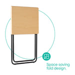 Folding Tray Table - Maple Wood