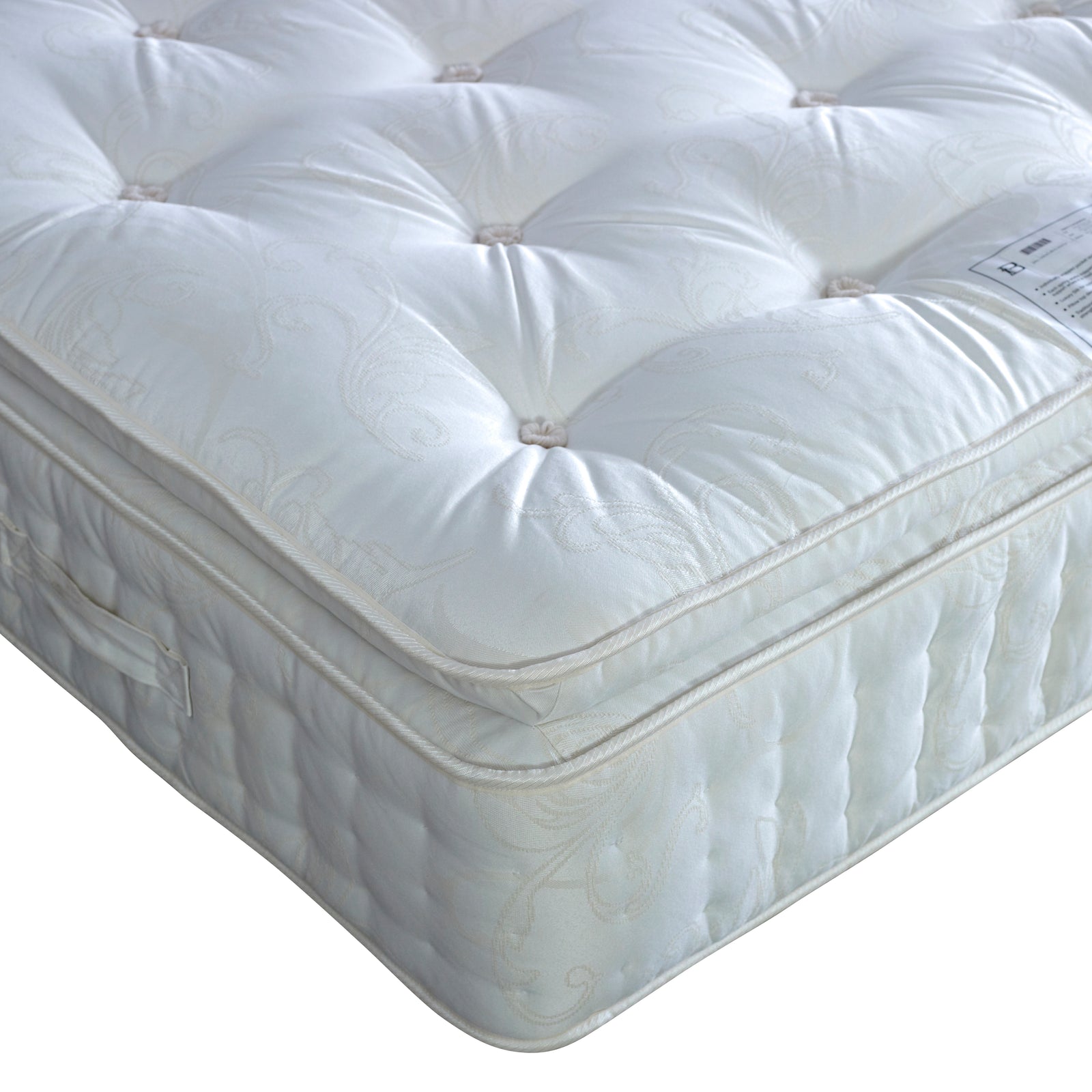 Signature Pillow Top 2000 Pocket Sprung Natural Mattress | Small Double | White