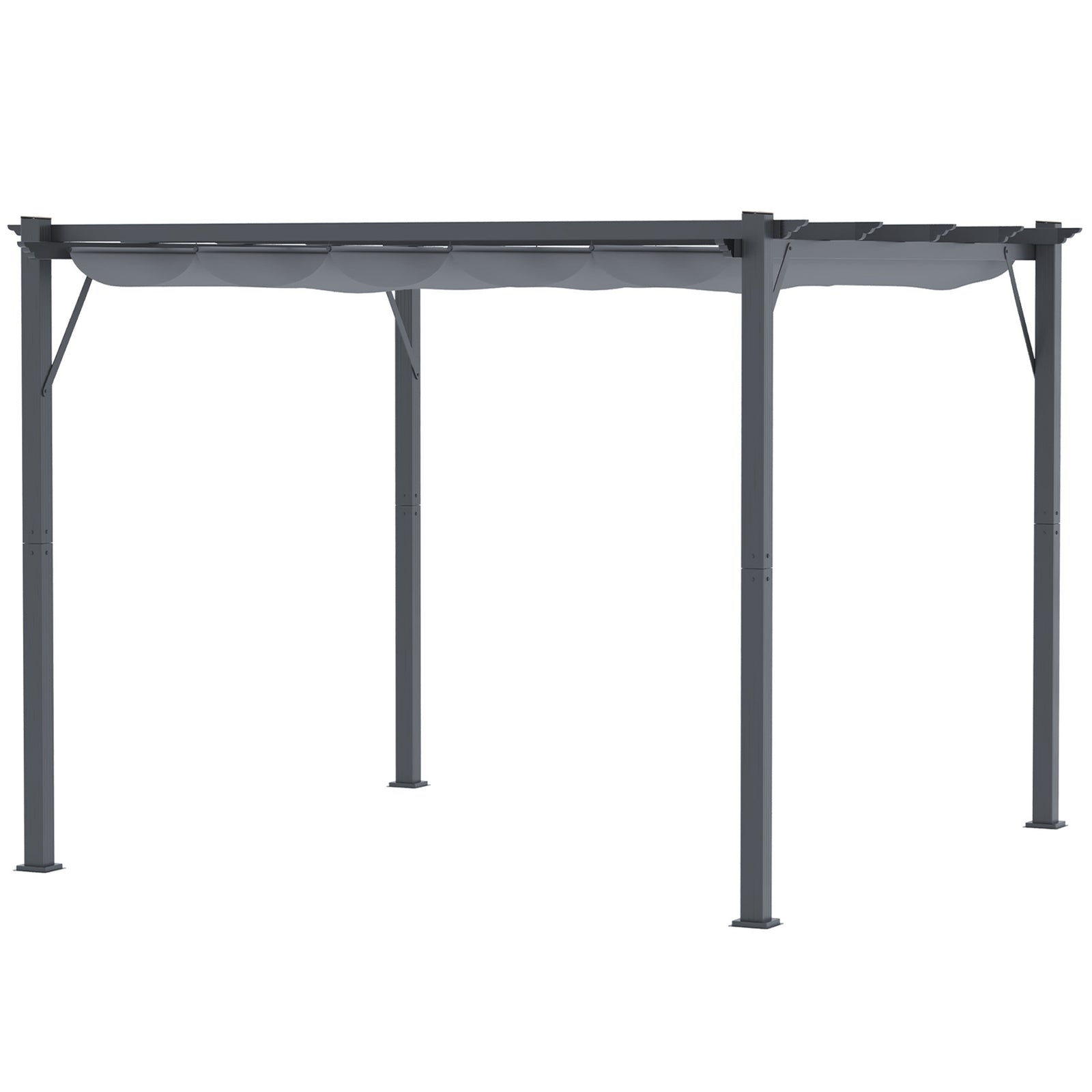 3x3(m) Pergola Gazebo Sun Shade Shelter Aluminium Canopy