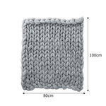 Knitted Blankets Chunky Knit Throw Blanket Handwoven For Home Decor