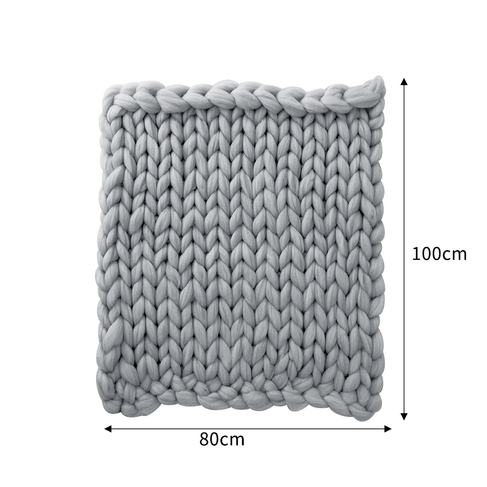 Knitted Blankets Chunky Knit Throw Blanket Handwoven For Home Decor