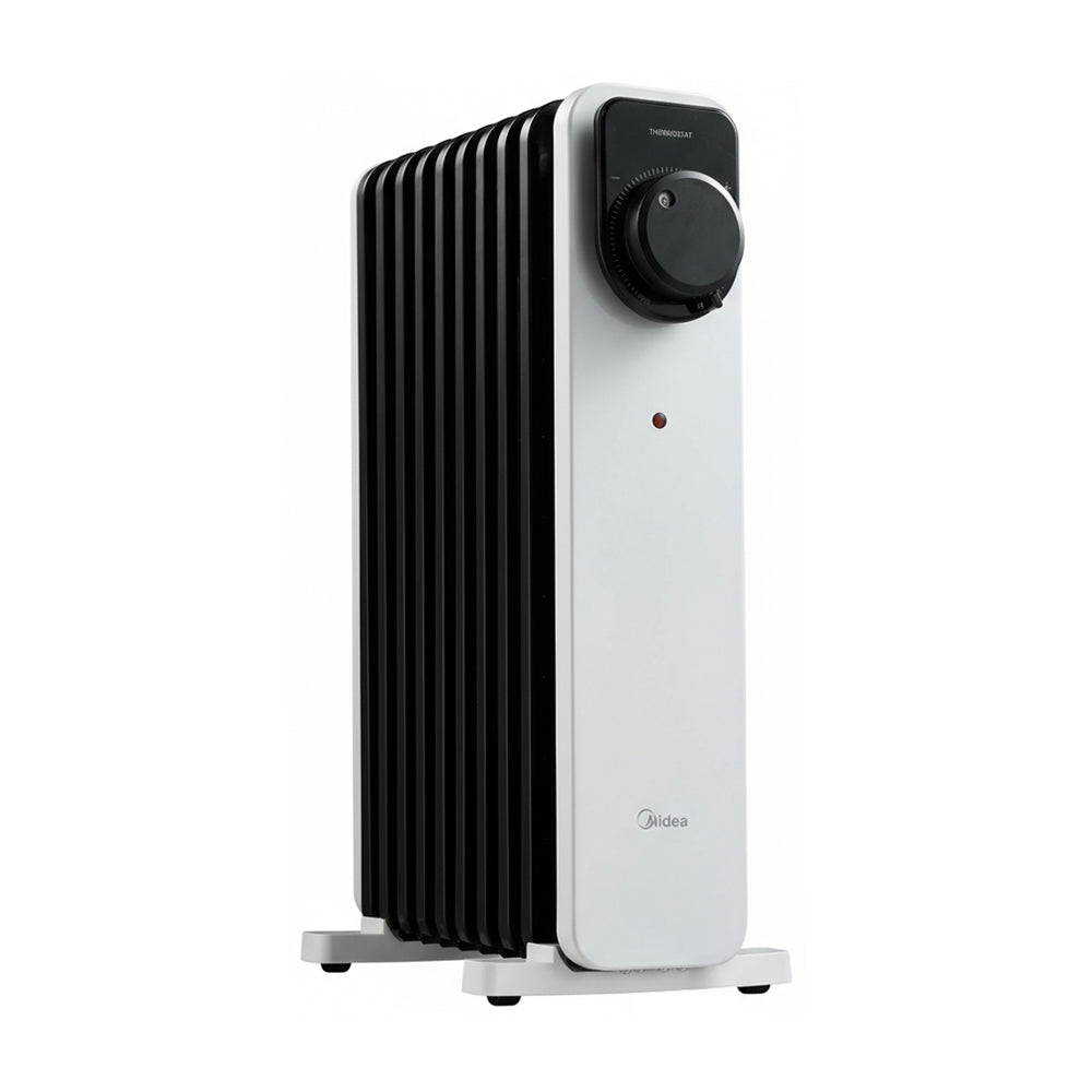 9 U-type Fins Electric Oil Heater With Knob Control 24-hour Timer, Overheat & Tip-over Protection