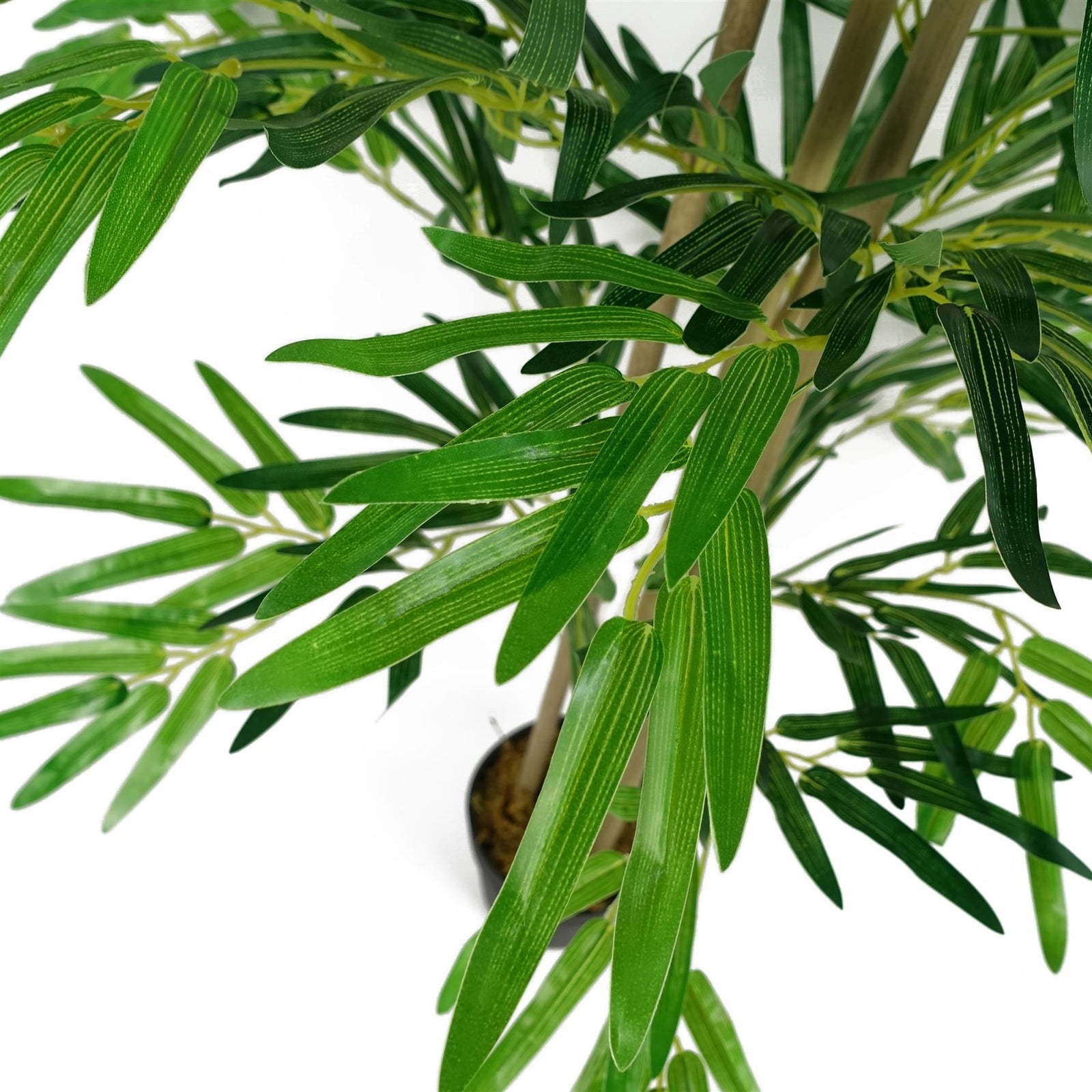 Leaf 120cm (4ft) Artificial Bamboo Plants Trees - Natural Green