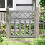 90cm W X 90cm H Outdoor Cross Top Wooden Garden Gate Pedestrian Fence Yard Door