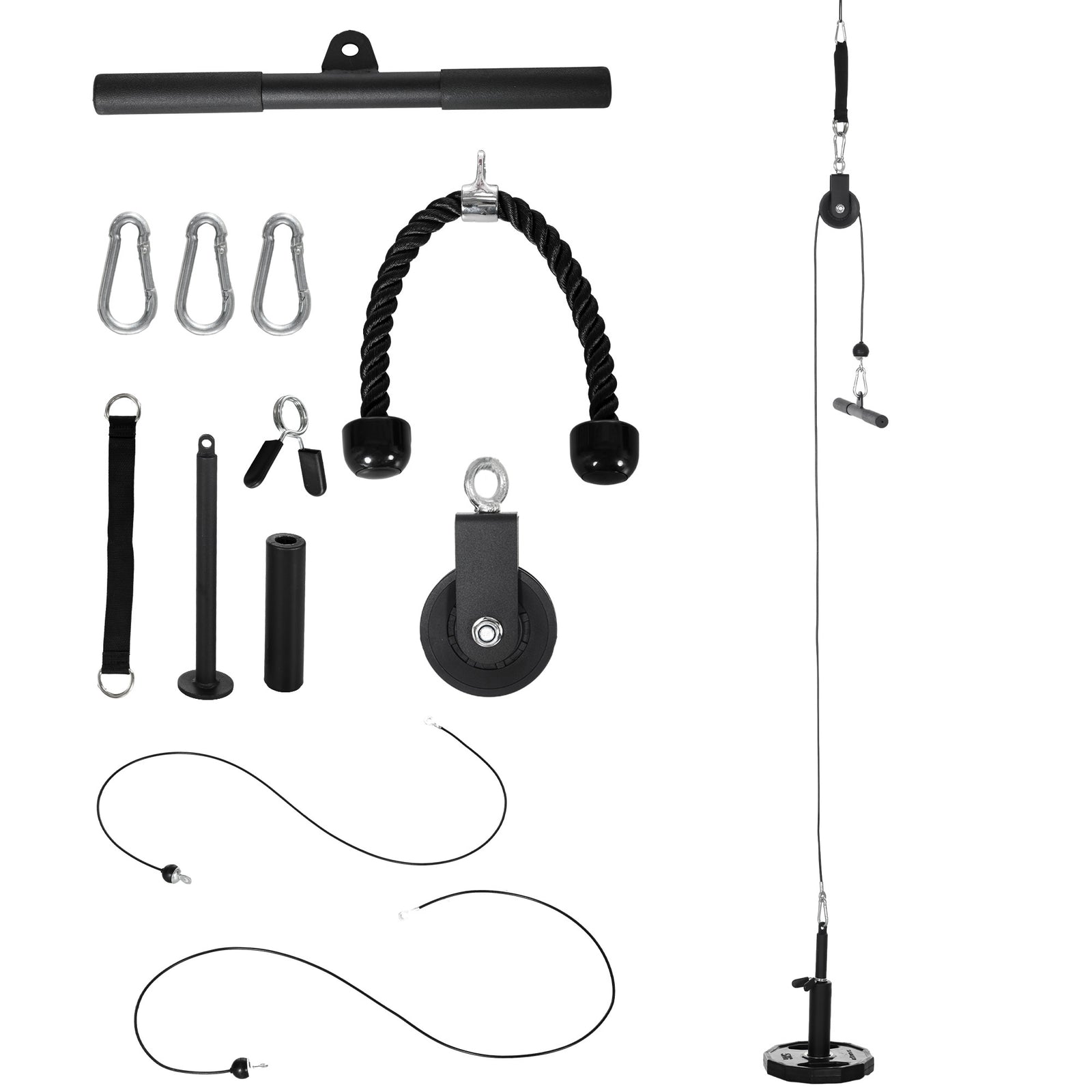 Cable Machine Pulley System, Lat Pull Down For Home Gym Training