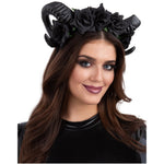 Black Demon Floral Headband