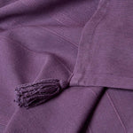 Cotton Rajput Ribbed Throw | 225cm x 255cm | Purple
