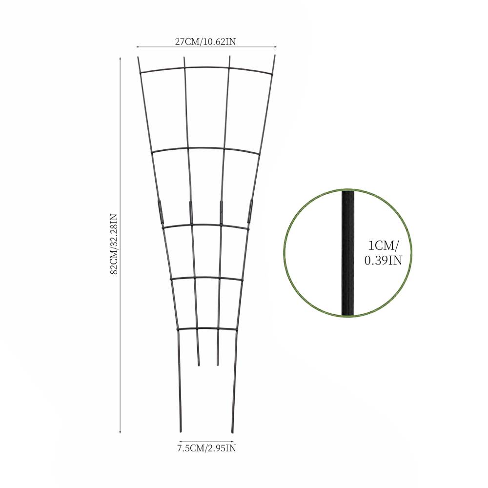 4-pack Outdoor Metal Trellis Set For Climbing Plants
