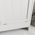 Tilt-out Laundry Storage Cabinet With 2 Compartment Hampers