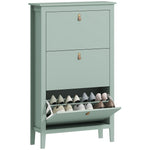 3 Drawer Shoe Cabinet For Hallway | Green