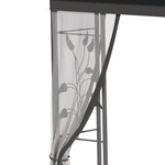 3x3m Garden Gazebo, Double Roof With Netting