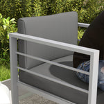 Patio Furniture Aluminium Armchair W/ Cushions