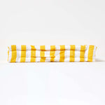 Cotton Thick Striped Floor Cushion | 50cm x 50cm | Yellow