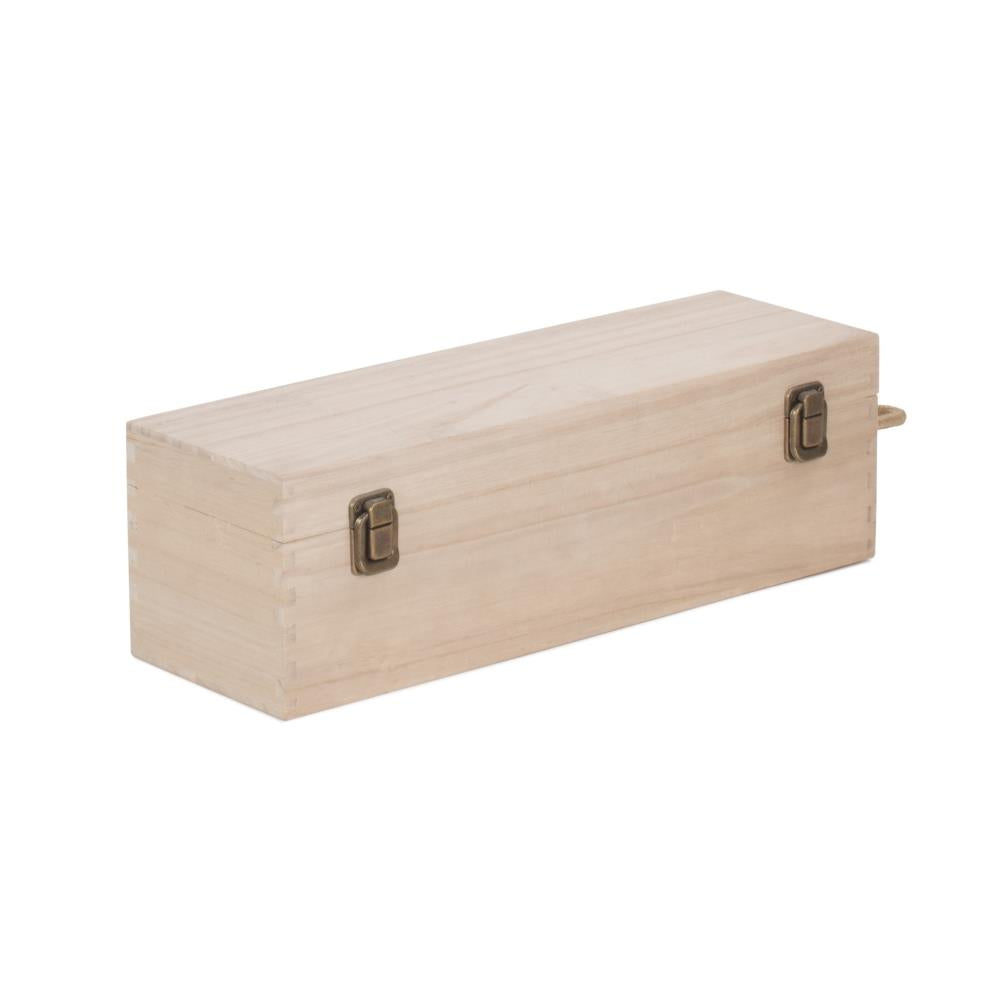 35cm Single Bottle Wooden Box
