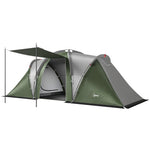 Family Camping Tent 3000mm Waterproof 8-12 Person | Green