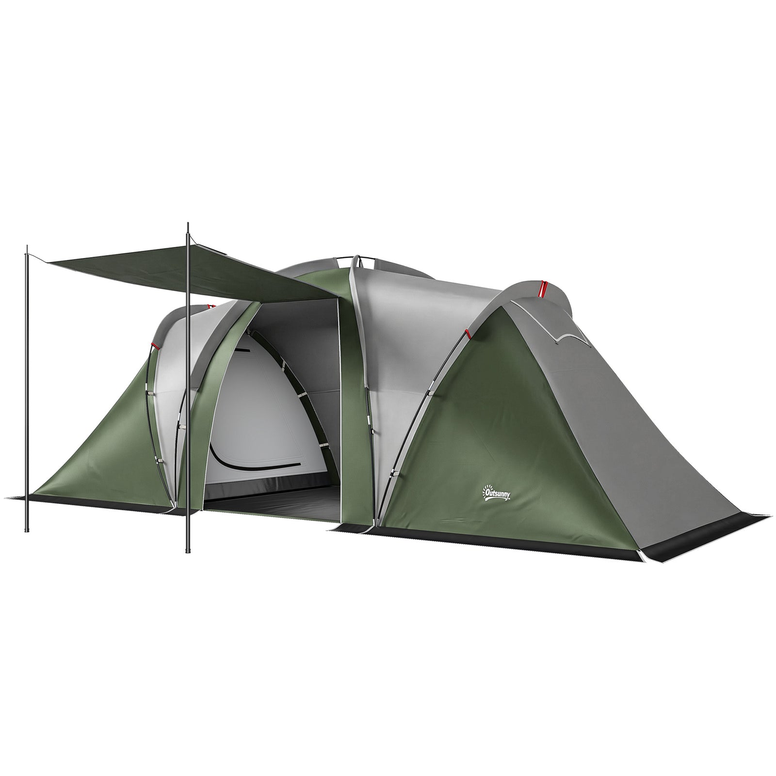 Family Camping Tent 3000mm Waterproof 8-12 Person | Green