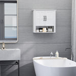 HOMCOM Bathroom Wall Cabinet, Medicine Cabinet W/ Adjustable Shelf, White