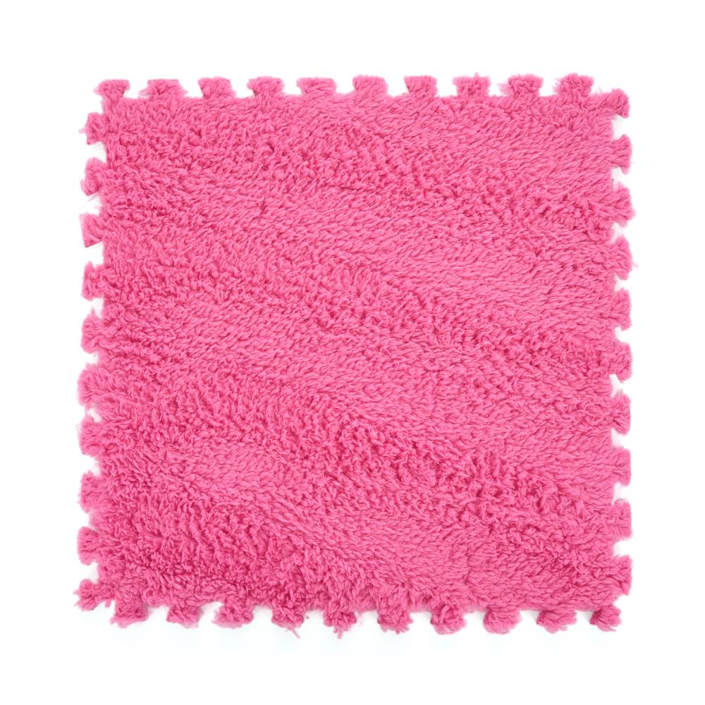 12pcs Interlocking Foam Play Mats For Kids – Soft, 30cm X 30cm Puzzle Floor Tiles | Magenta