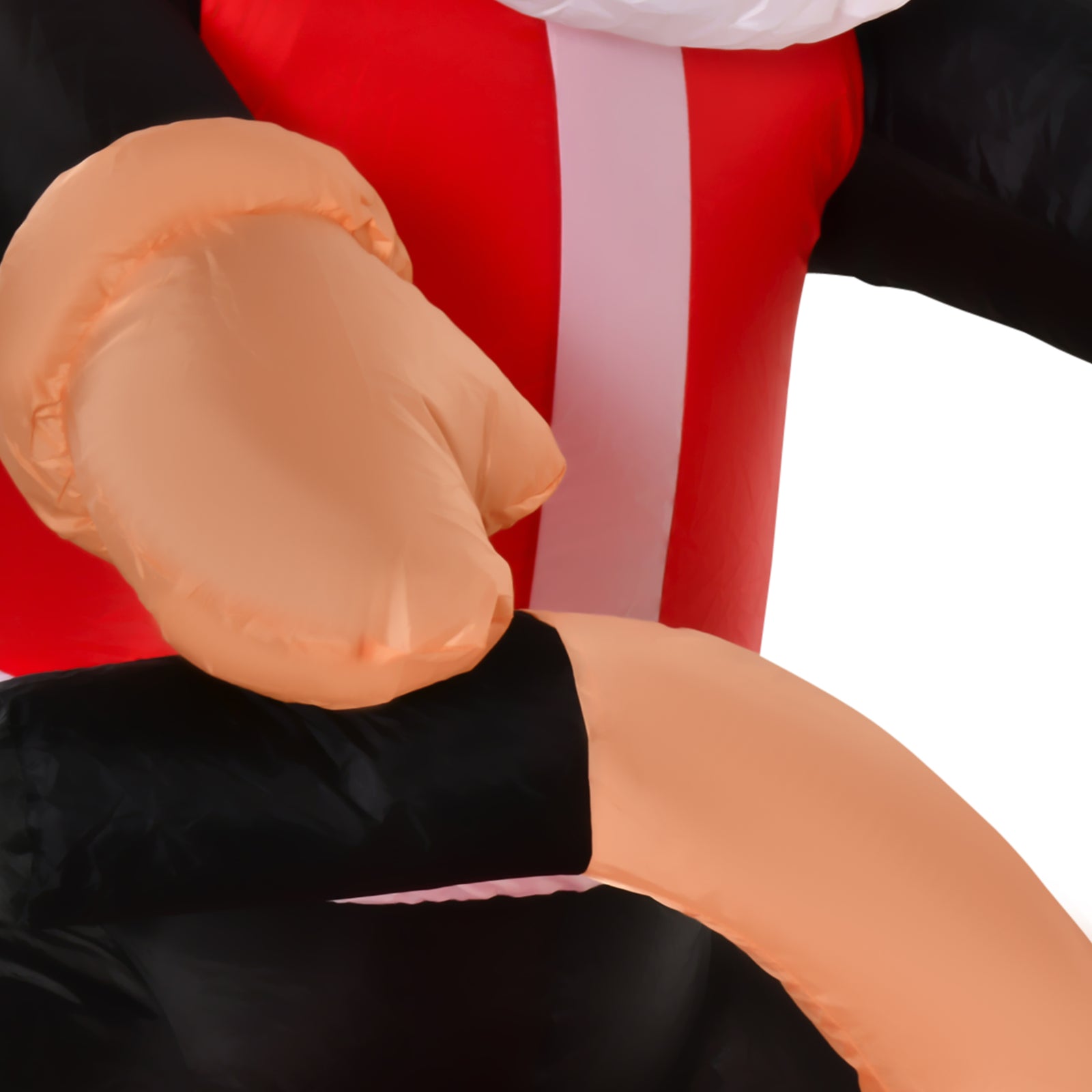 5.5ft Light-up Inflatable Santa Claus Riding A Bike Decor