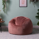 Aurora Velvet Bean Bag | Pink