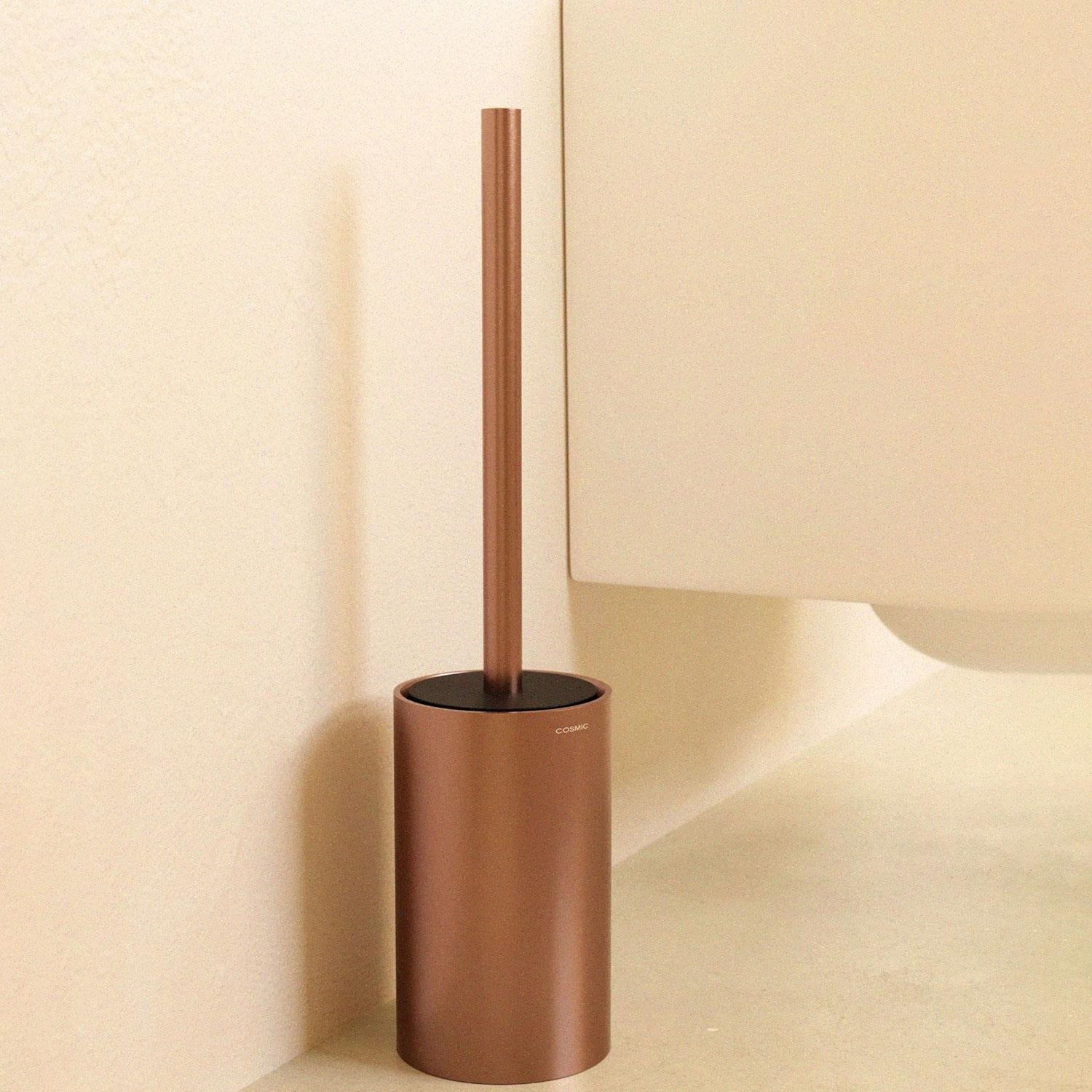 Toilet Brush, Free-standing, Brushed Copper Pvd, Architect S+ Collection