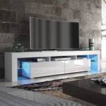 Nova Tv Unit 200cm With Led Lights | White