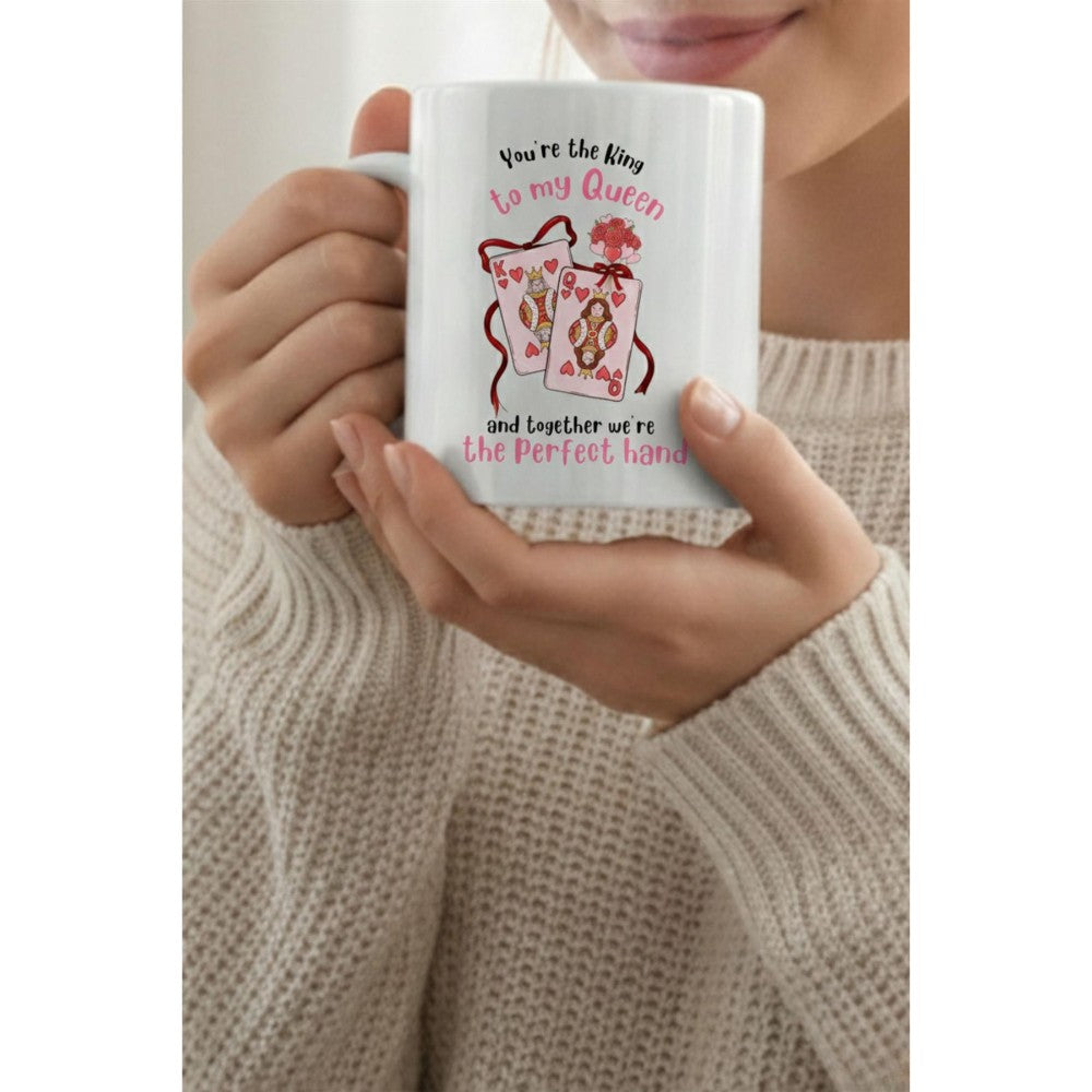 You’re The King To My Queen Printed Ceramic Mug Valentine’s Day Gift