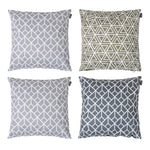Art Deco Geometric Print Outdoor Cushion (set Of 4)